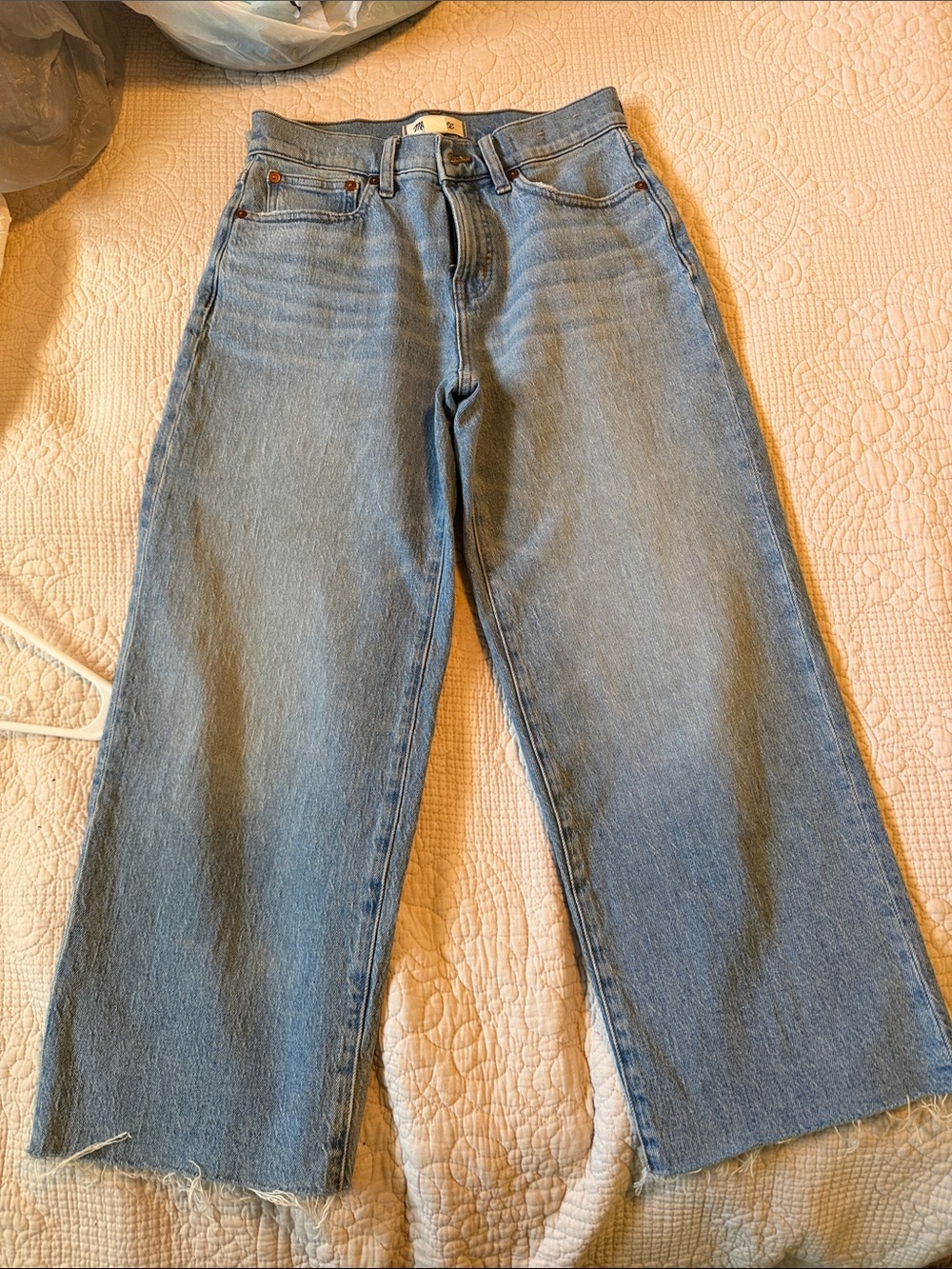 Madewell- the perfect vintage wide leg crop jean